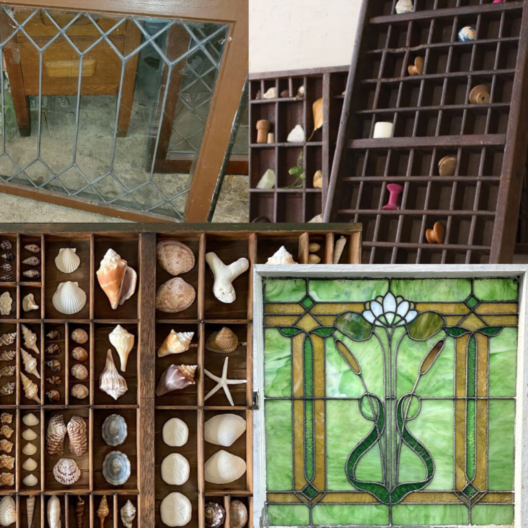 Lead in Antiques & Christmas Lights (& Stained Glass Windows & Antique Print Trays) – a video.