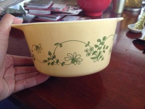 Vintage Pyrex Casserole, Shenandoah Pattern c. 1981-1986