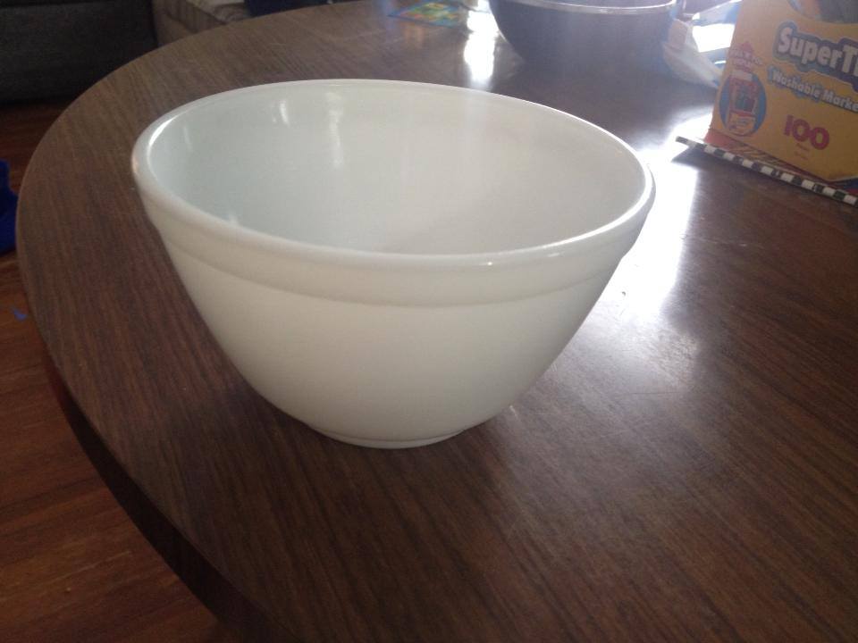 Milk Glass Mixing Bowl