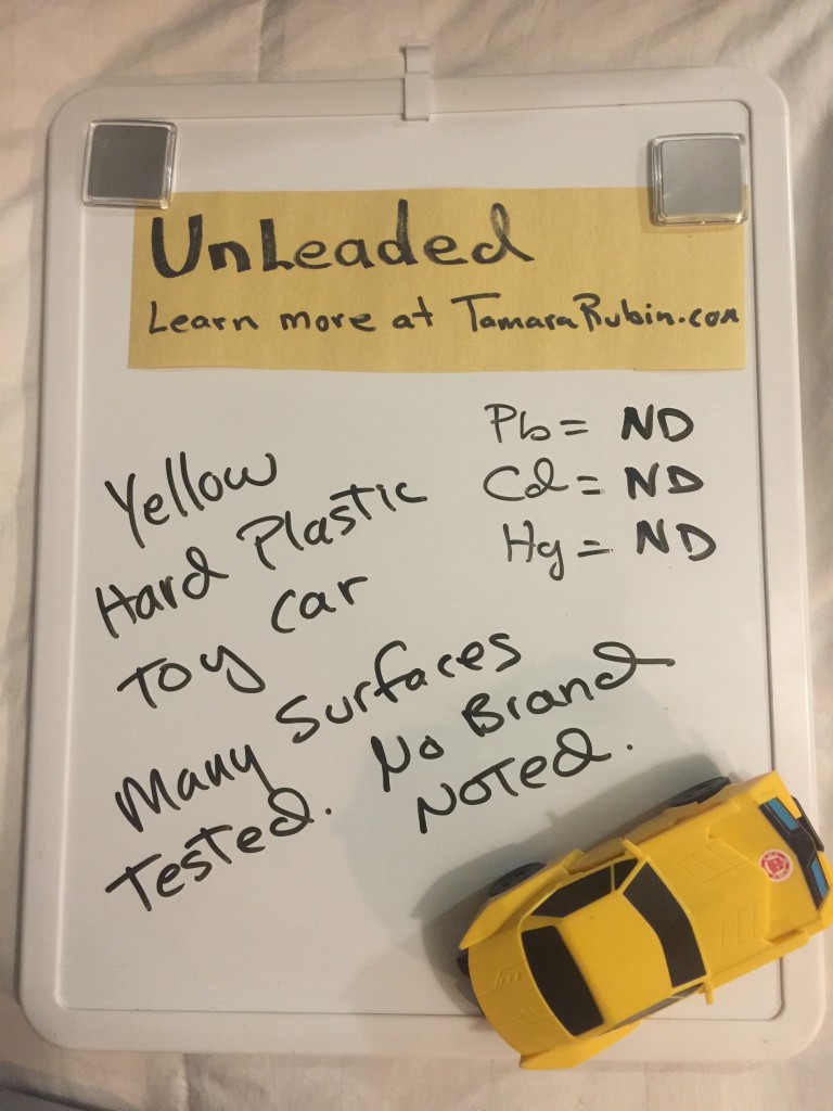 Yellow Plastic Toy Car Transformer