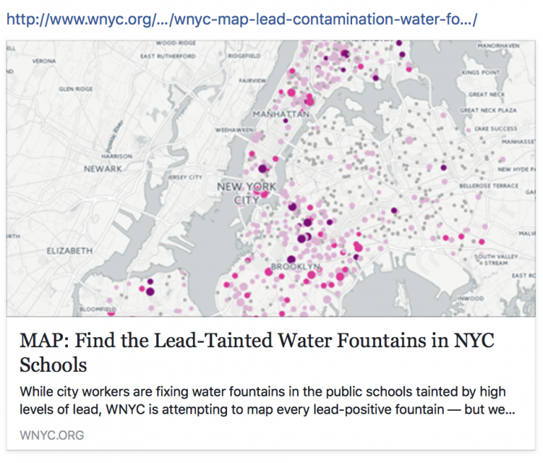 Map: Find the Lead-Tainted Water Fountains in NYC Schools