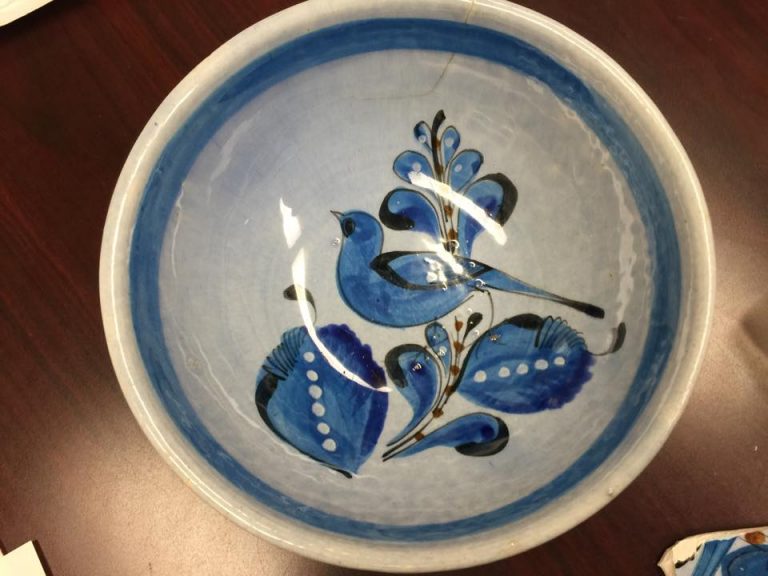 Made In Mexico Blue Glazed Ceramic Dish: 51,608 ppm Lead + 31,350 ppm Arsenic + more than 100,000 ppm Mercury.