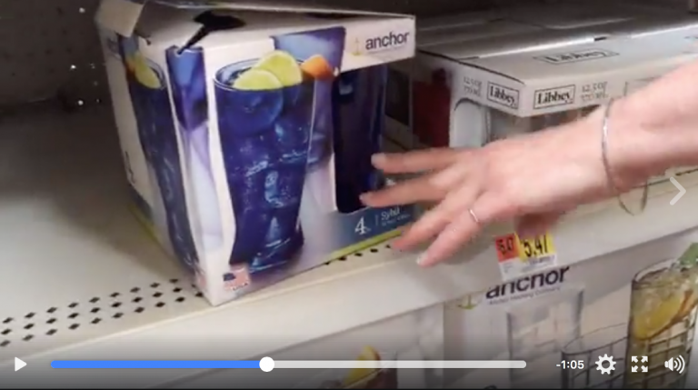 #GuerrillaXRFTesting @ Walmart! Clear Glasses (video)