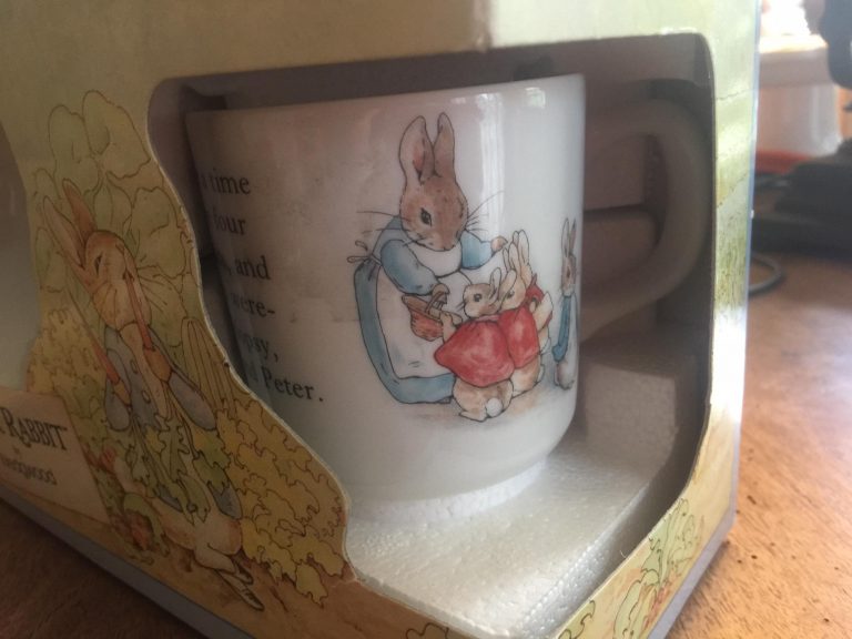 1991 Beatrix Potter Wedgwood Peter Rabbit Baby Dishes: 52,000 ppm Lead (over 90 ppm is considered unsafe & illegal today)