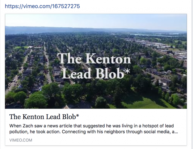 “The Kenton Lead Blob” ( Video ) Filmed in 2016