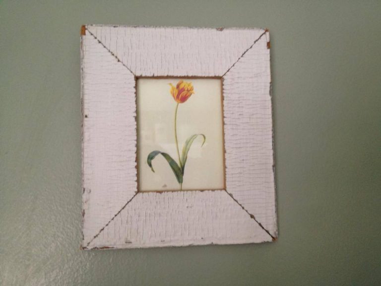 #Leaded: Antique Wood Picture Frame