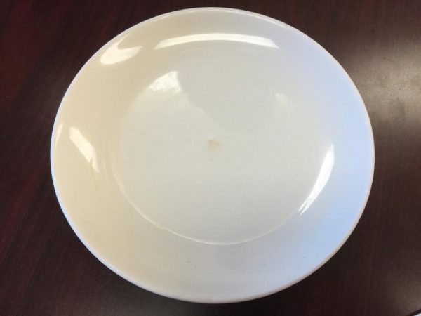 Homer Laughlin White Ceramic Plate: 75,032 ppm Lead.