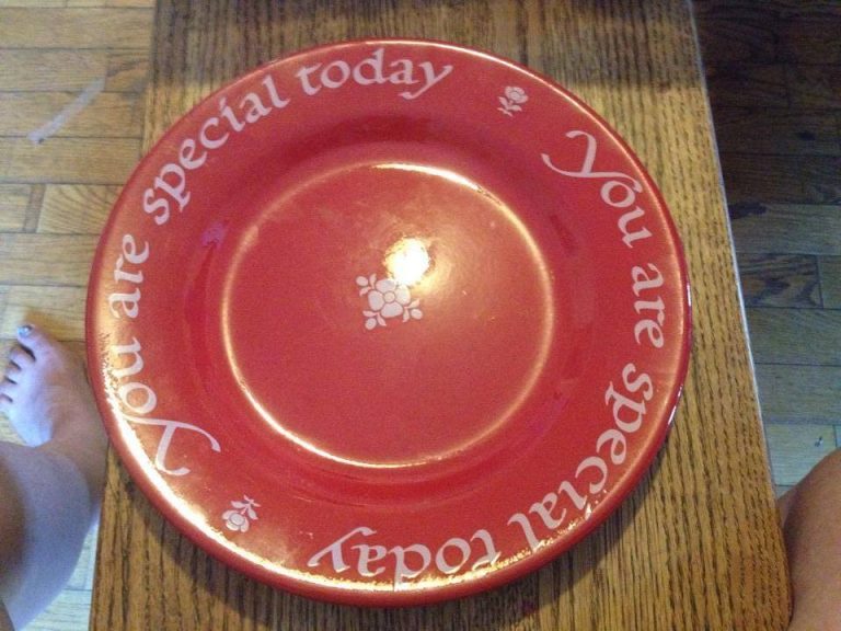 “You Are Special Today” Red Plate: 36,100 ppm Lead [90 is unsafe for kids] + 3,354 ppm Cadmium [75 ppm is unsafe].