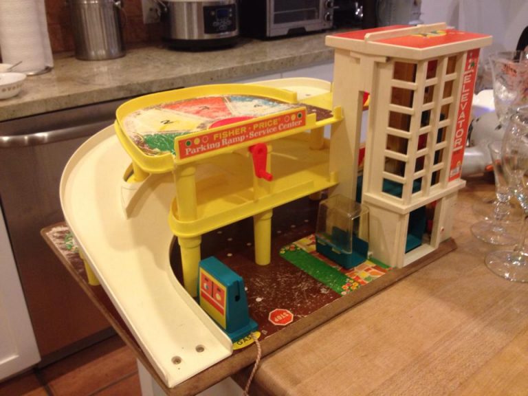 Vintage Fisher Price Parking Garage: 1,538 ppm Lead in the yellow plastic. 422 in the white. 90 ppm & up is unsafe for kids.