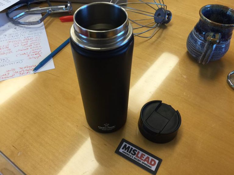 Black Hydro Flask, Purchased in 2014.