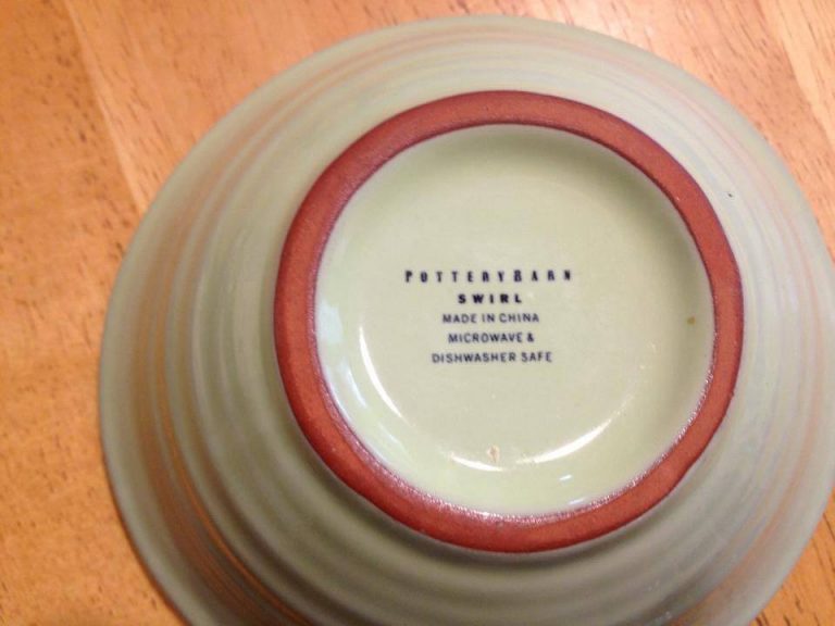 Pottery Barn Green “Swirl” Ceramic Bowl:  5,215 ppm Lead. 90 is unsafe for kids’ items.