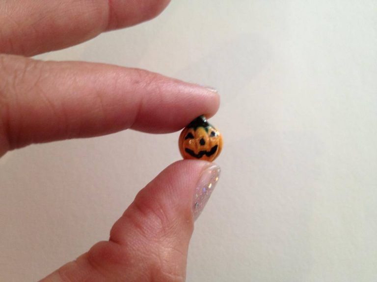 Happy Halloween! Super-Leaded Tiny Pumpkin Bead (lots of Lead CAN come in very small packages!): 17,500 ppm Lead