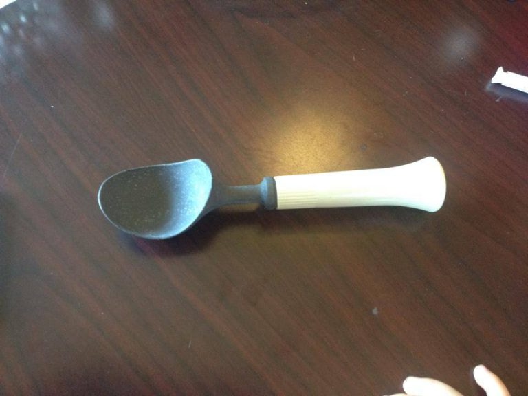 Vintage Ice Cream Scoop: 1,170 ppm Lead in the metal of the scoop. Context: 100 ppm (& up) is illegal in items made for use by kids.