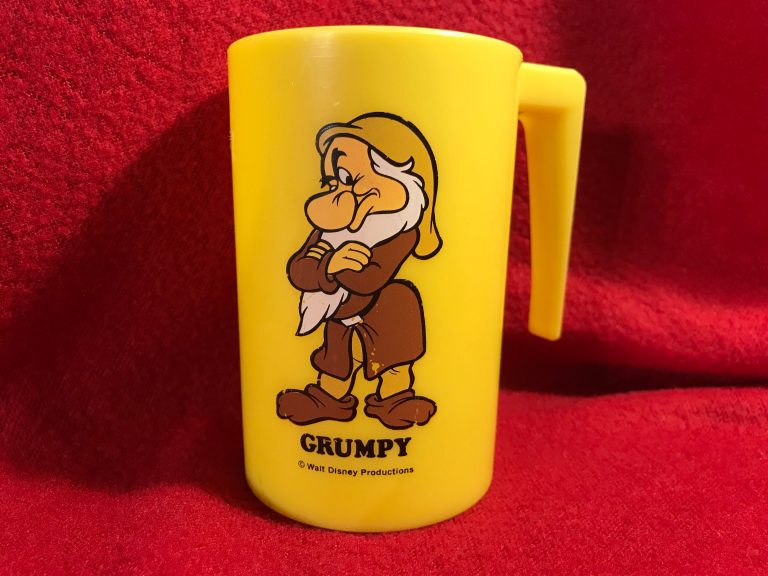 Plastic Vintage “Grumpy” Plastic Disney Mug: 449 ppm Lead (90 ppm Lead is considered unsafe for kids.)