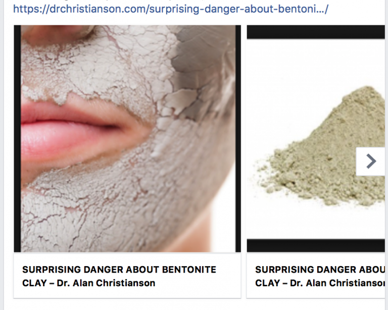 Check out this very well written article on the surprising danger of Bentonite Clay