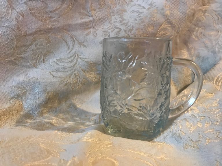 Vintage Princess House Clear Glass Mug: Lead-Free! (UPDATE: Princess House also sold *Leaded* items – so be careful!)