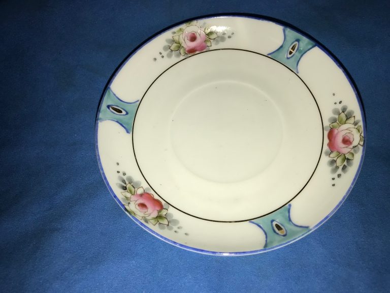 Vintage Hand Painted Nippon China: 3,115 ppm Lead. 90 ppm Lead is considered unsafe in items used by kids.