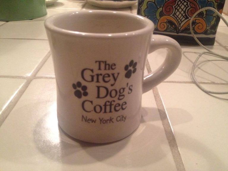 #Leaded: Grey Dog Ceramic Coffee Mug