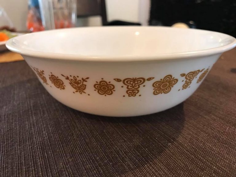 Vintage Corelle By Corning Butterfly Gold Pattern Glass Bowls: 23,300 ppm Lead [90 ppm is unsafe for kids.]