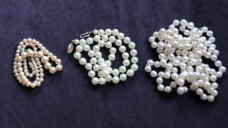 Three sets of vintage faux pearls. Which ones have Lead, and how much of it?