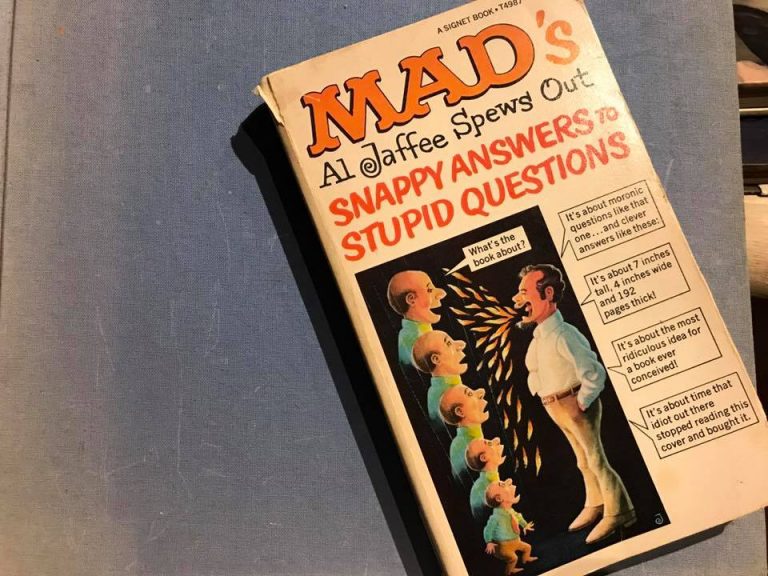 #LeadFree: (Surprise!) 1968 Paperback Copy of “Al Jaffee Spews Out Snappy Answers To Stupid Questions”