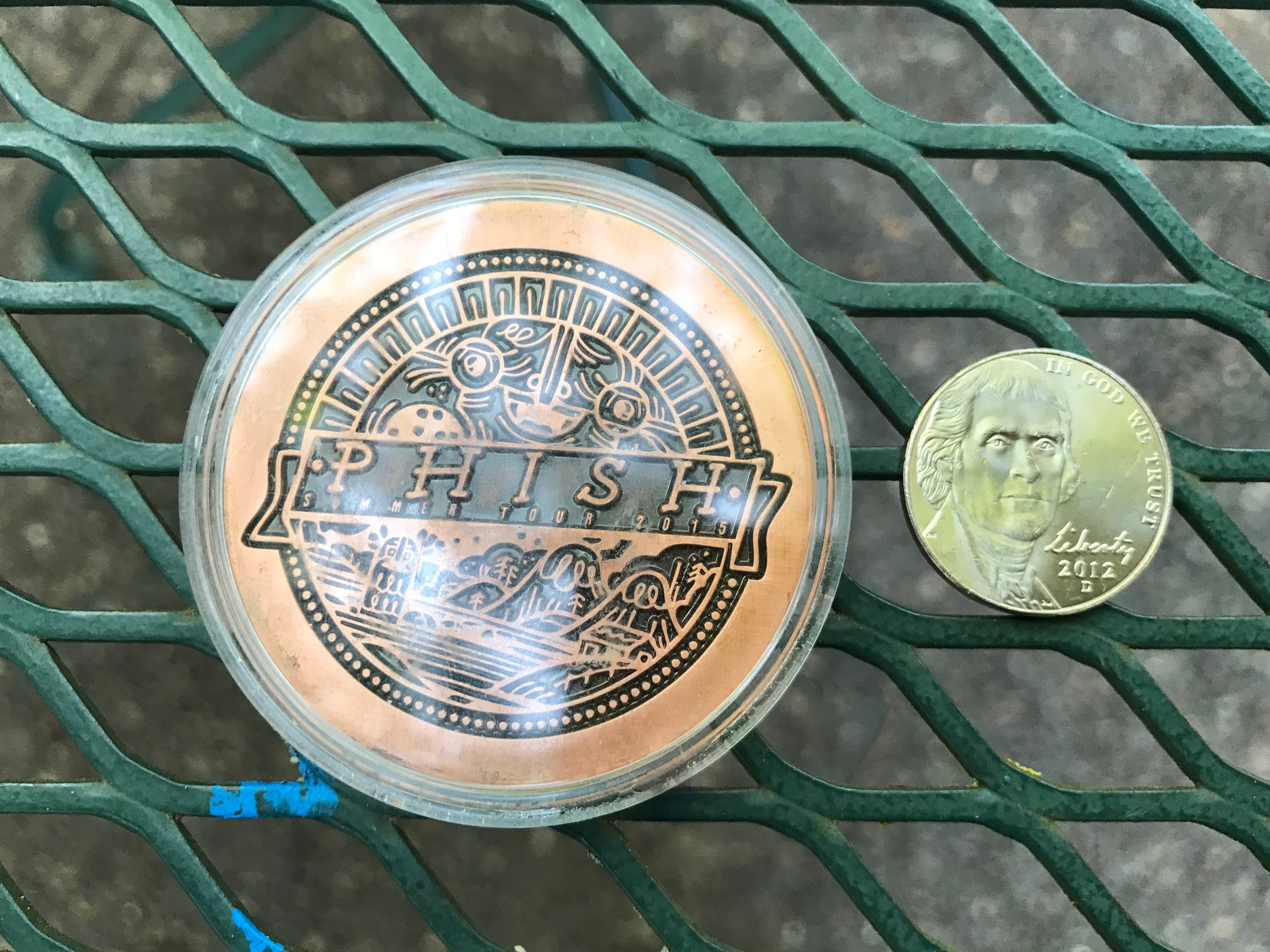 2015 Phish Summer Tour Collectible Coin, Bend Oregon