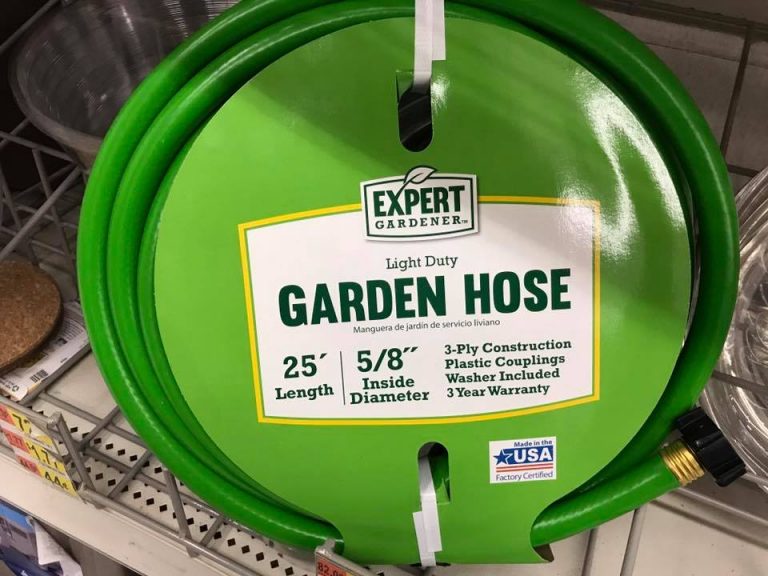 Walmart Expert Gardener Light Duty Garden Hose New (2017), Made In USA: 52 ppm Lead. Safe by all standards.