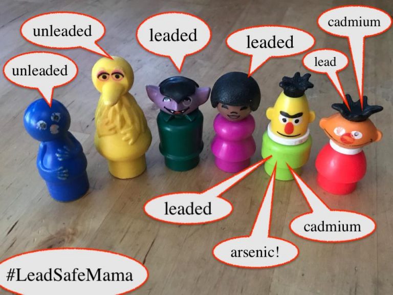 Are your vintage “Little People” toxic? Sesame Street Friends, Vintage (c. 1970s) Fisher Price Little People