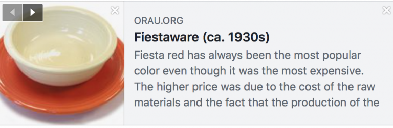 An Interesting Article About Vintage / Historic Fiestaware Toxicity