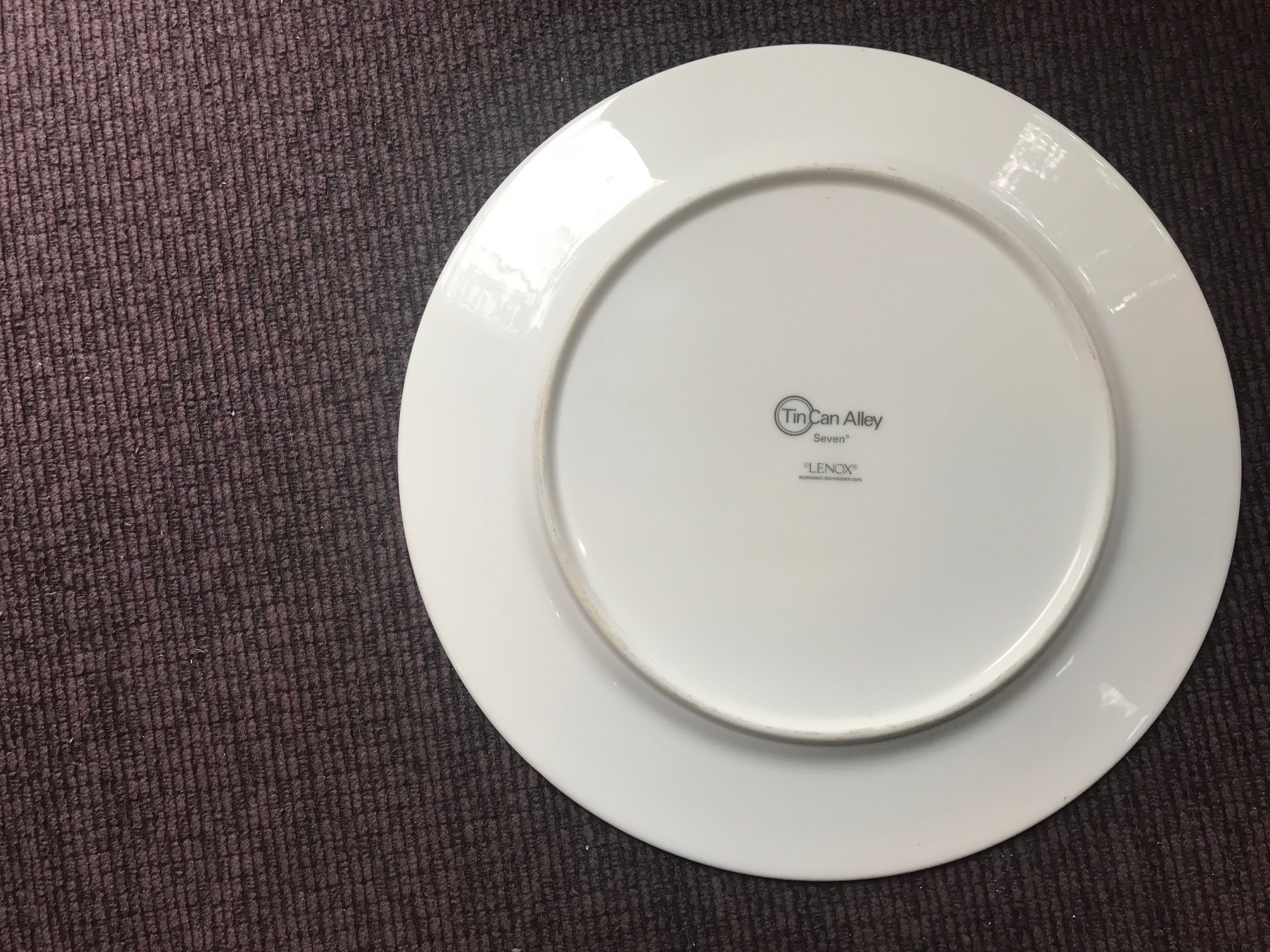 XRF Test Results For Lenox Tin Can Alley "Seven" Dinner Plate