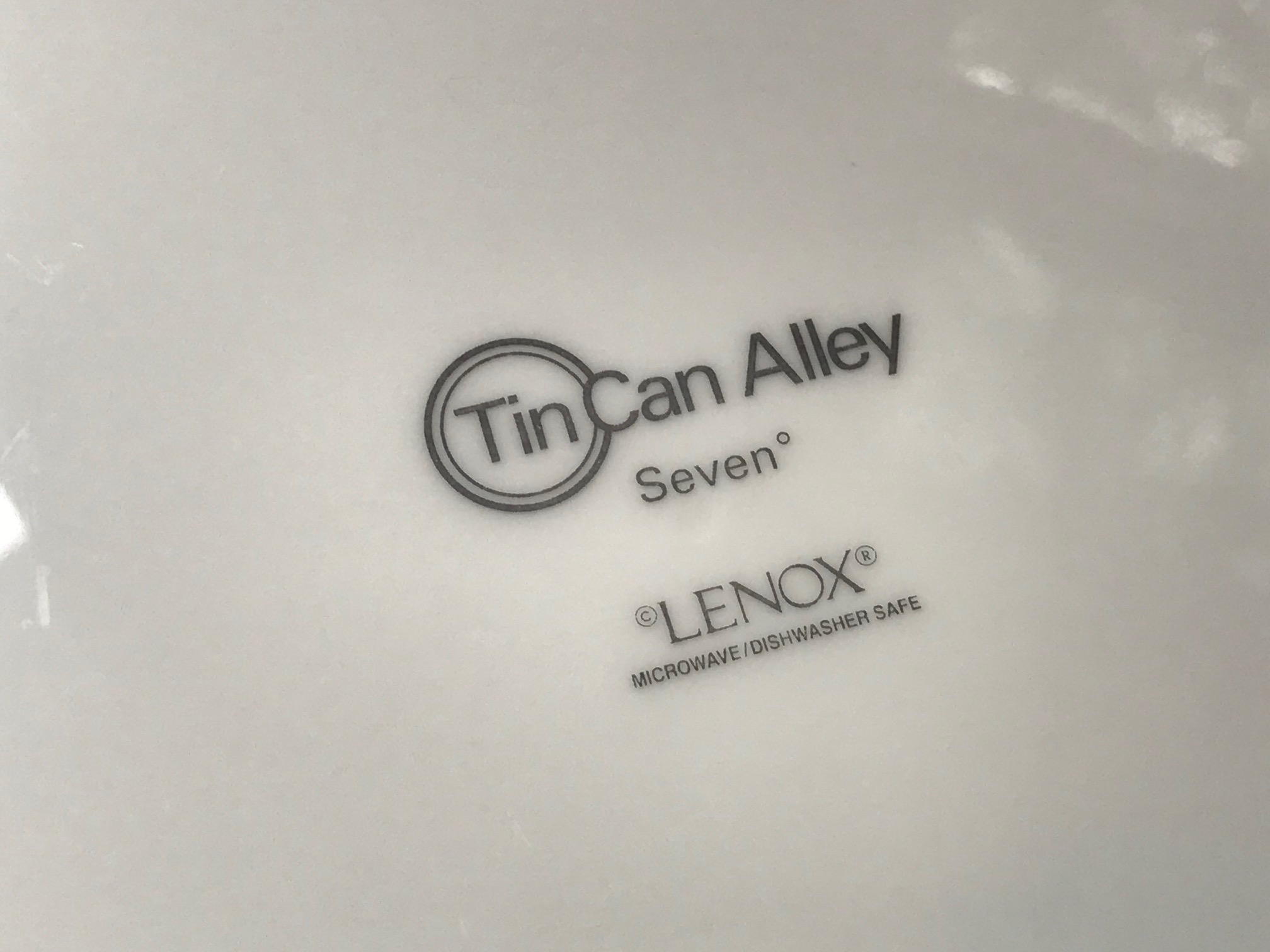 XRF Test Results For Lenox Tin Can Alley "Seven" Dinner Plate