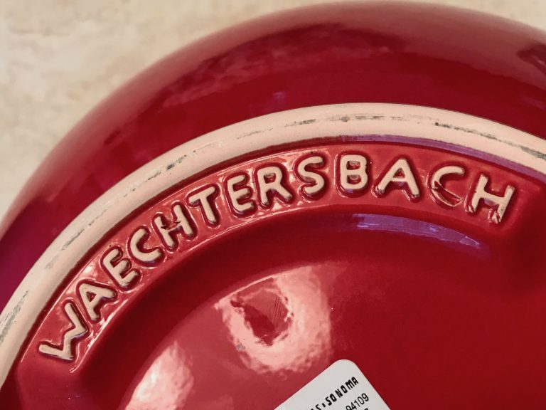 Red Waechtersbach German Nesting Bowl, Purchased at Williams Sonoma c. 2009: 40,100 ppm Lead & 3,506 ppm Cadmium.