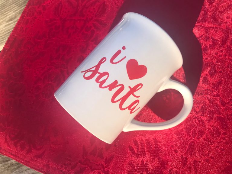 2018 Dollar Store “I Love Santa” Design Ceramic Coffee Mug: 1,154 ppm Cadmium