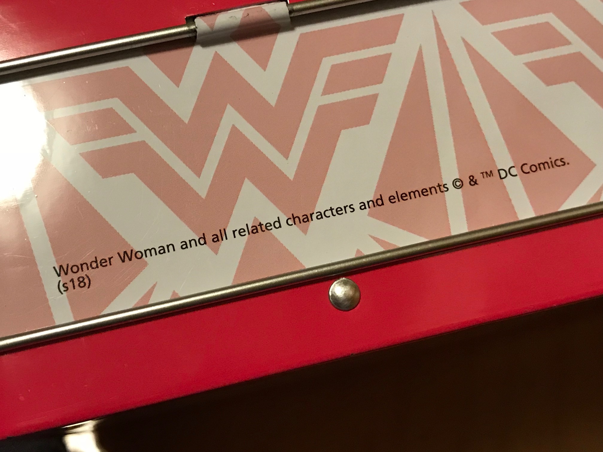 Wonder Woman Pencil Tin, Purchased New at Target in 2018