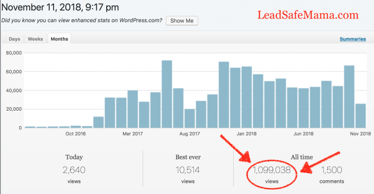 Tomorrow Morning my Website is Going to Pass 1,100,000 Unique Views!