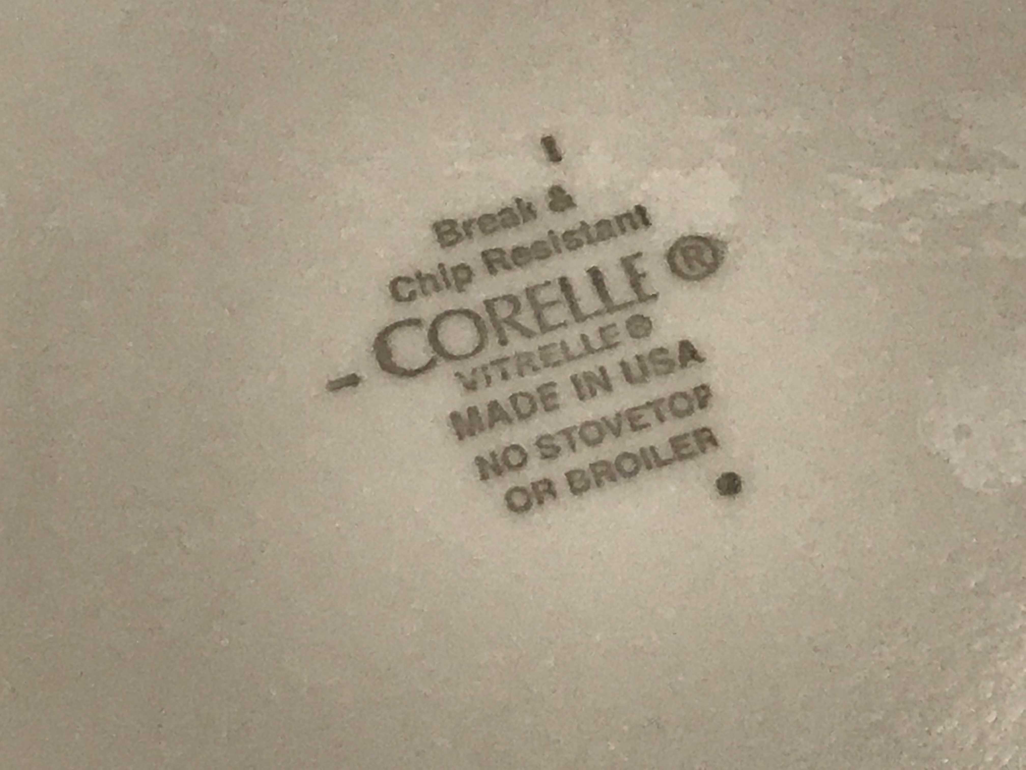 Corelle Vitrelle Plain White Bowl, Purchased New in 2017: Lead Free