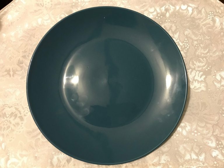 2018 Dollar Tree Royal Norfolk Teal Glazed Ceramic Plate: Lead-Free!