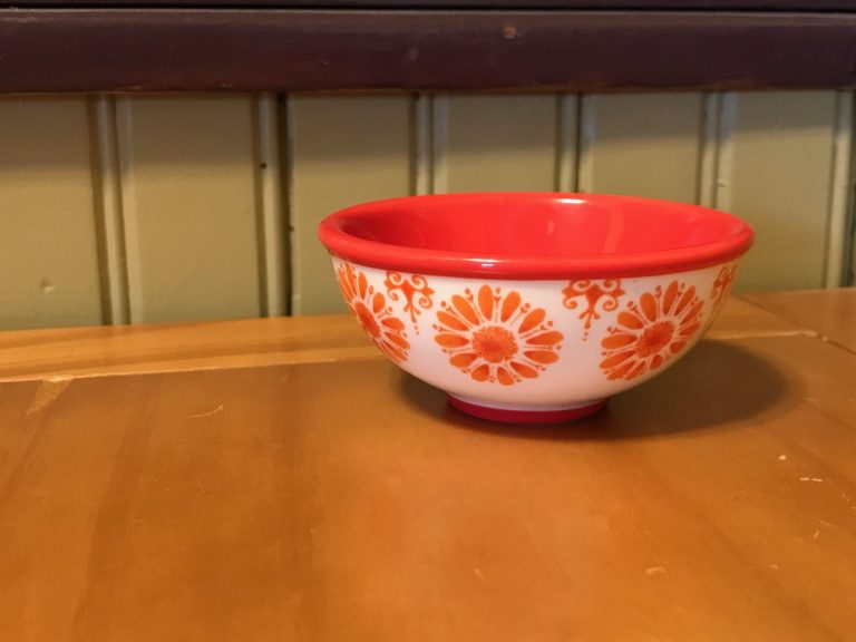 Pioneer Woman Floral Bursts/ Red Dipping Bowl: As high as 744 ppm Lead