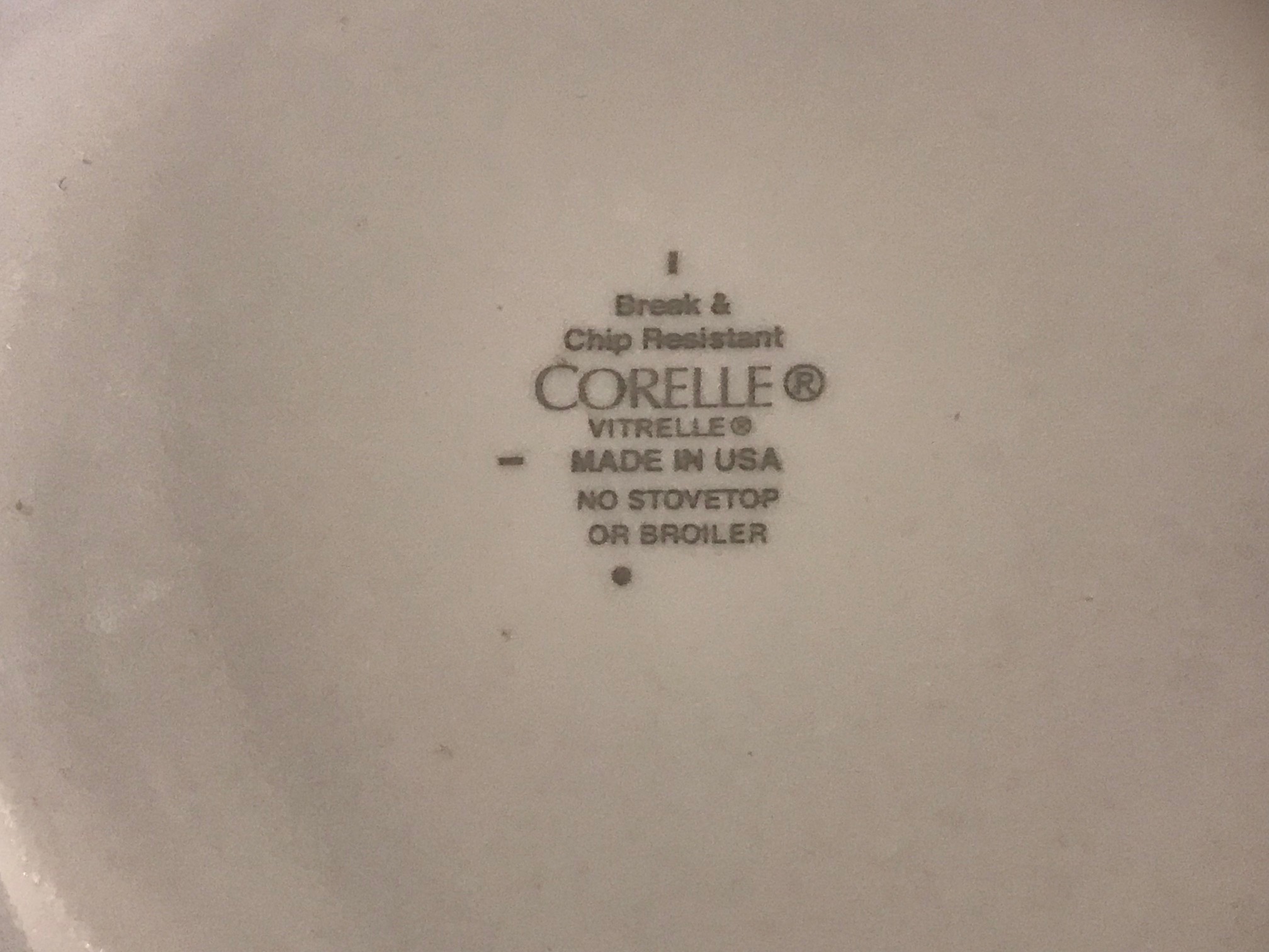 Small Corelle Plate With Red Floral Border: 2,788 ppm Cadmium + Arsenic