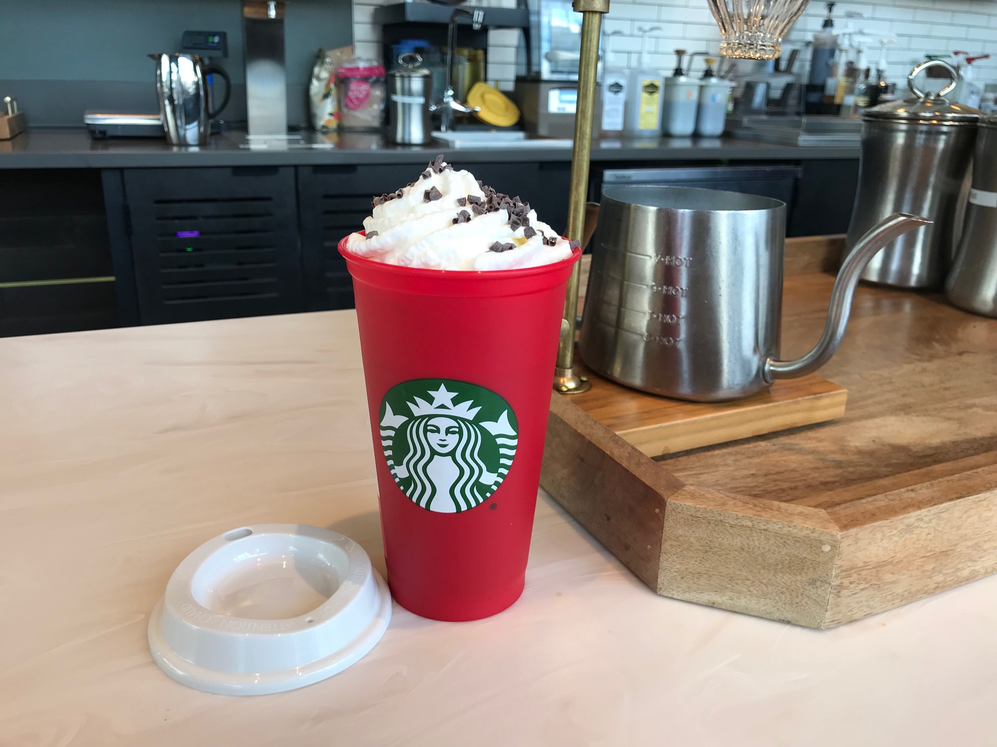 Does the 2018 Starbucks reusable holiday cup test positive for any "nasties"?