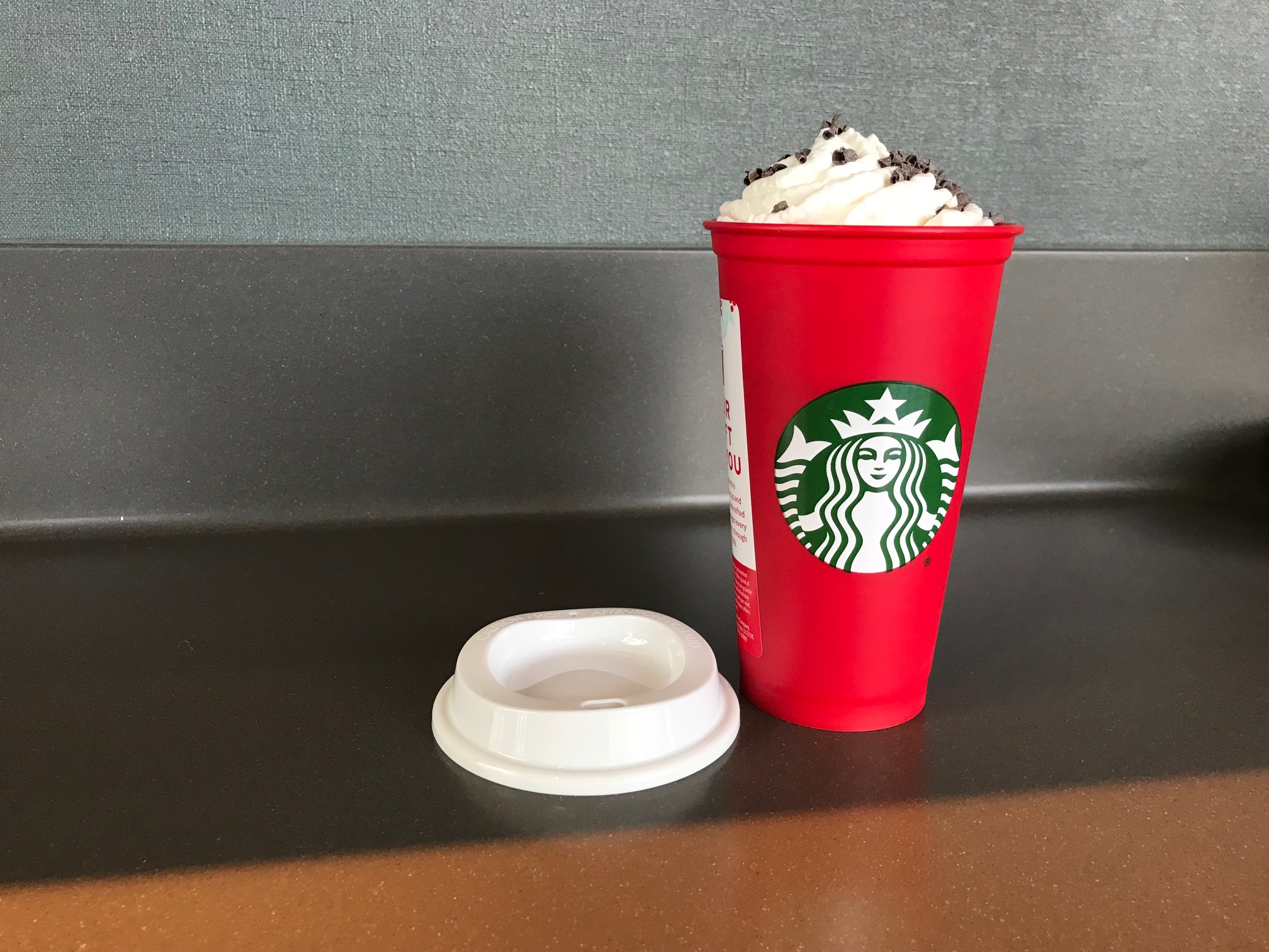 Does the 2018 Starbucks reusable holiday cup test positive for any "nasties"?