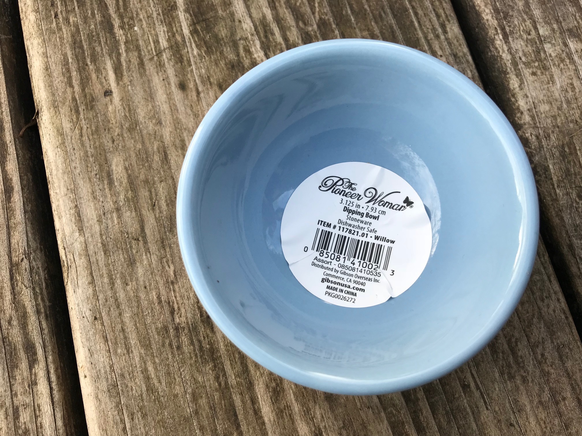 Pioneer Woman Willow Pattern Dipping Bowl: as high as 1,858 ppm Lead