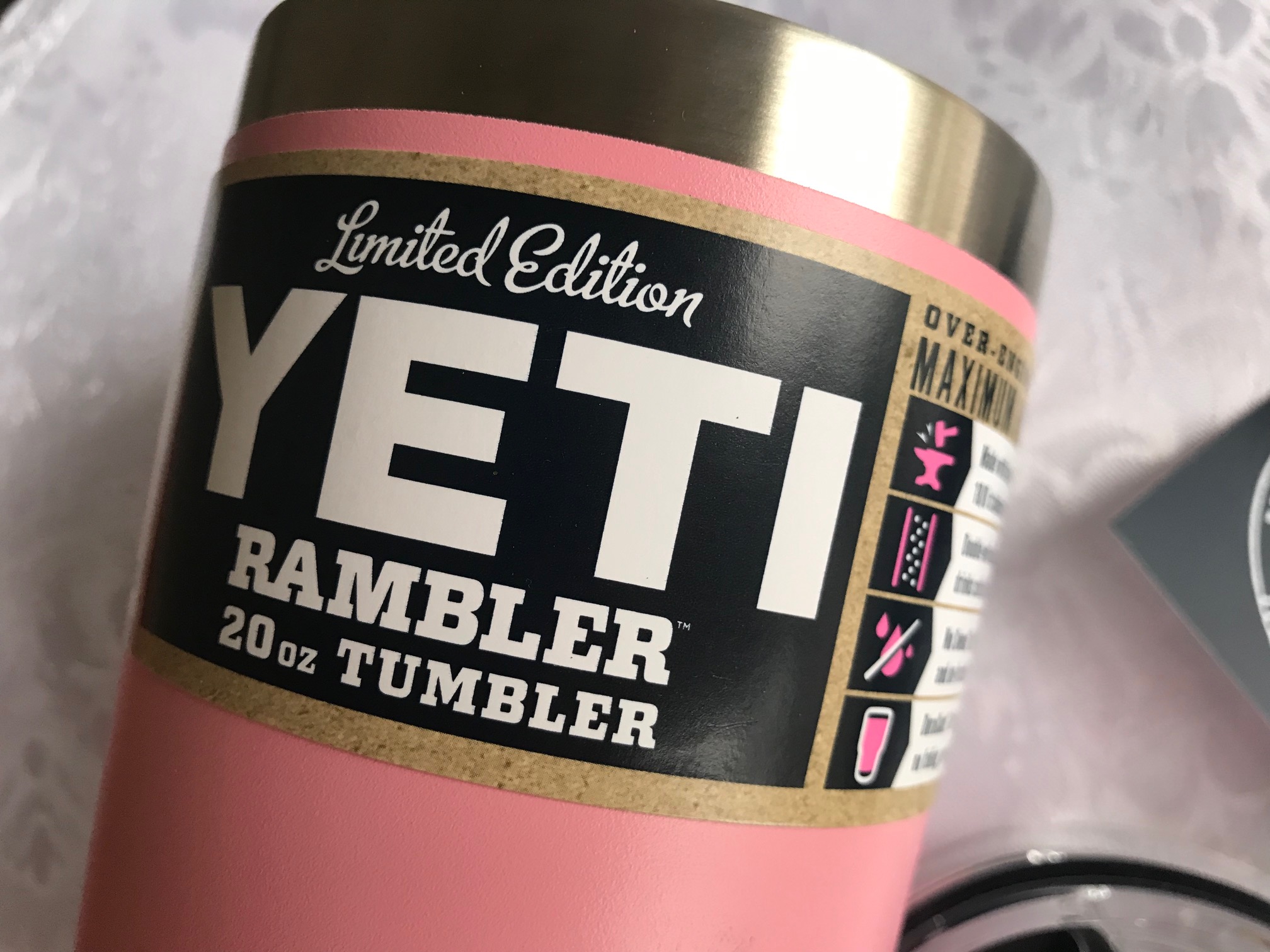 Pink Yeti Rambler 20 oz. Tumbler: Lead Free In All Accessible Components