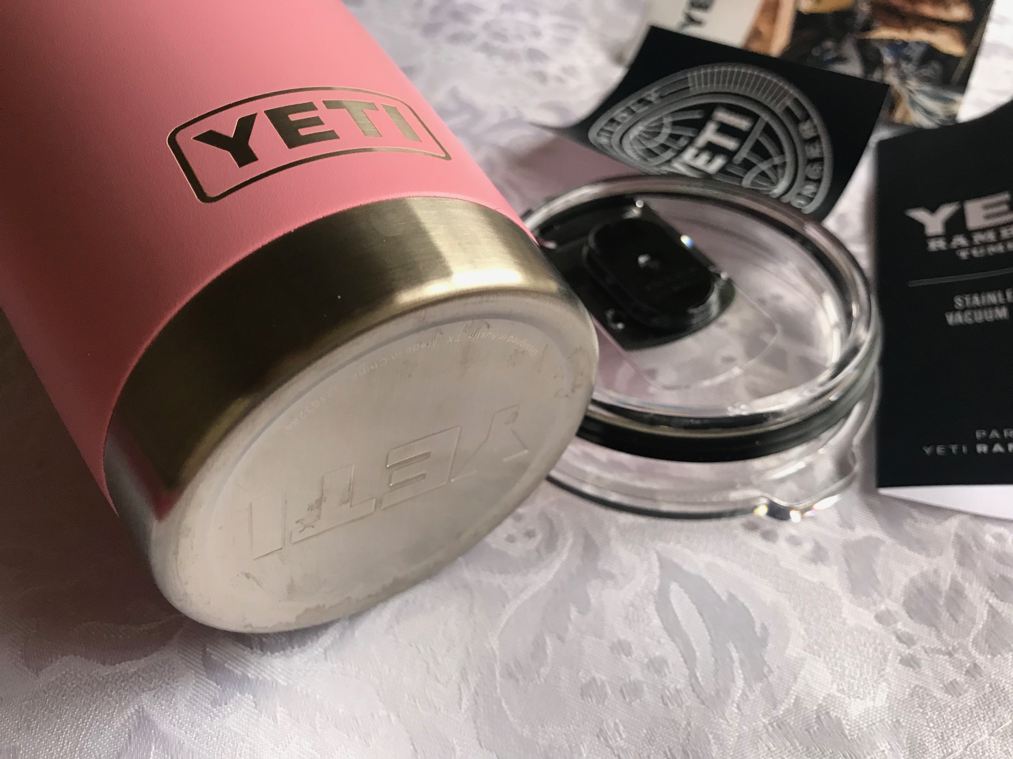 Pink Yeti Rambler 20 oz. Tumbler: Lead Free In All Accessible Components