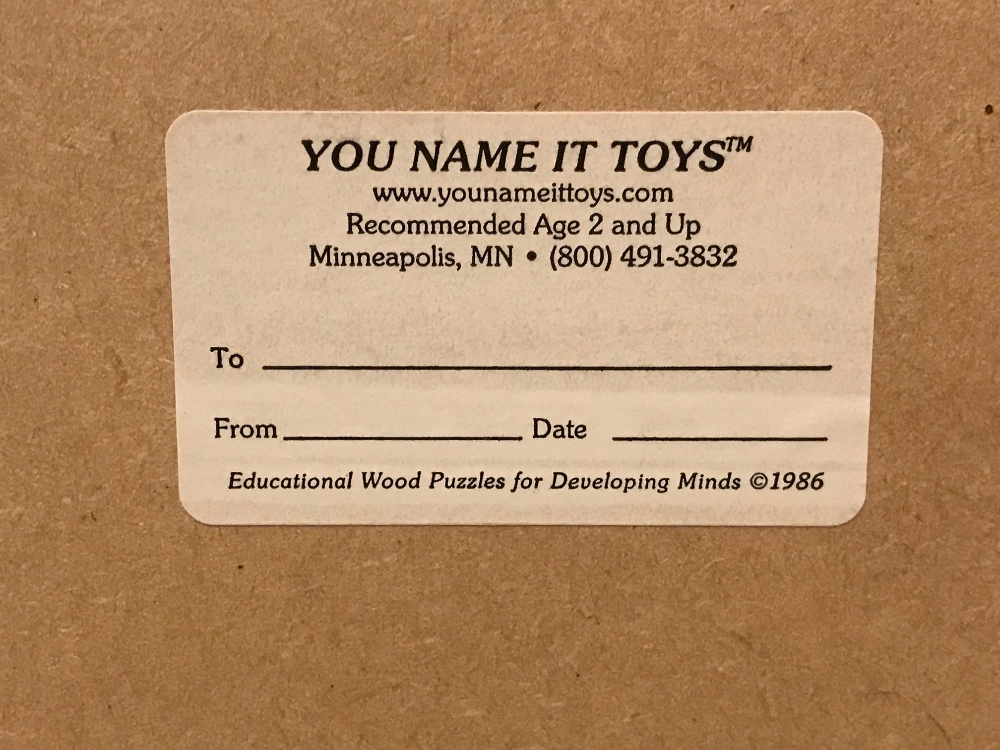 You Name It Toys Custom Name Puzzle - Farm Theme: Lead Free