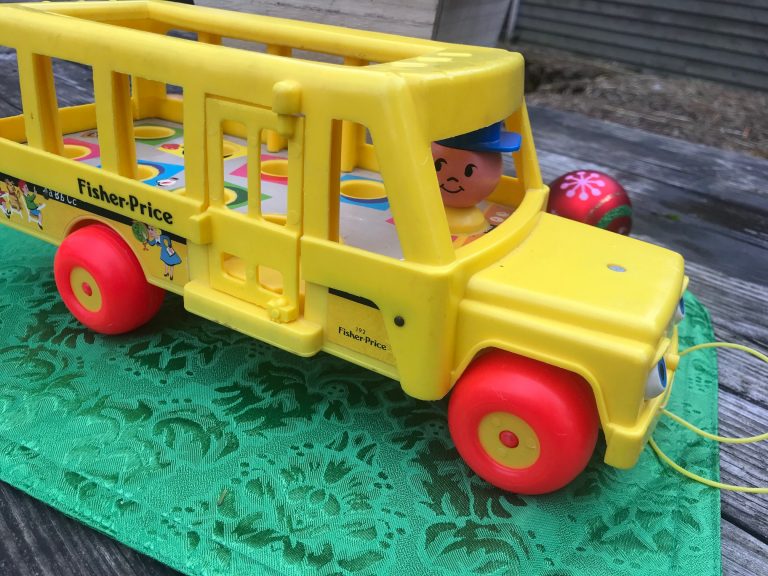 1984 Vintage Fisher Price Little People Yellow School Bus: 2,953 ppm Lead + 344 ppm Arsenic. Did you have this one?