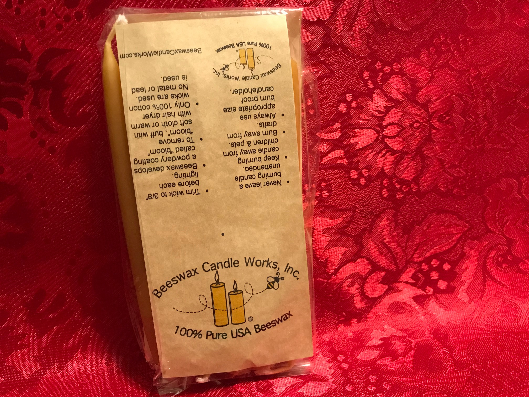 Beeswax Candle Works Brand Small Taper Candles For Hannukah (and Birthdays?): Lead-Free!