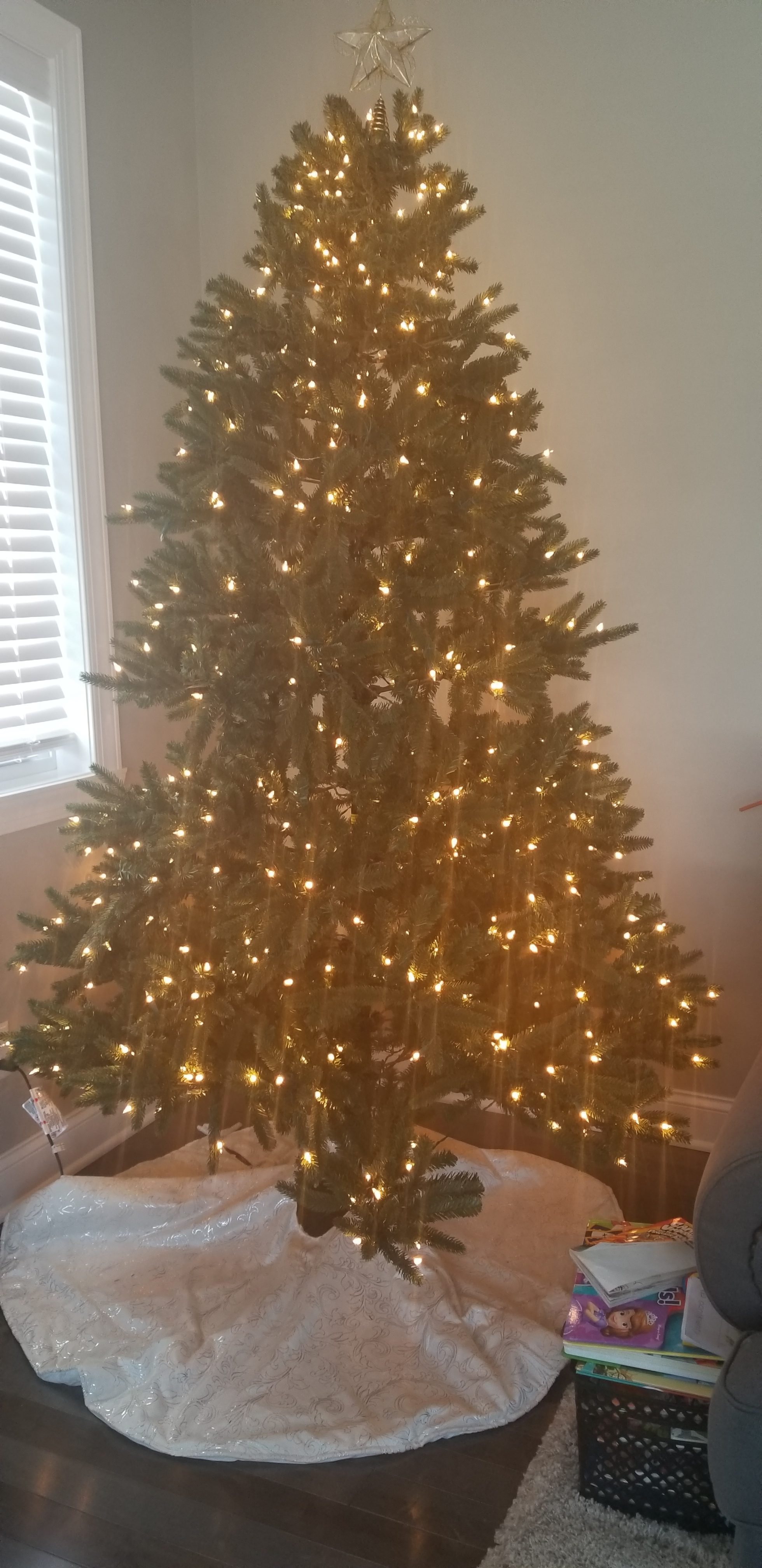 Artificial GE Pre-Lit Christmas Tree Purchased c. 2016 from Home Depot: Lead Free