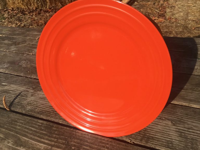 2018 Dollar Tree Rachael Ray Orange “Double Ridge” Ceramic Plate: 985 ppm Cadmium (a carcinogen)