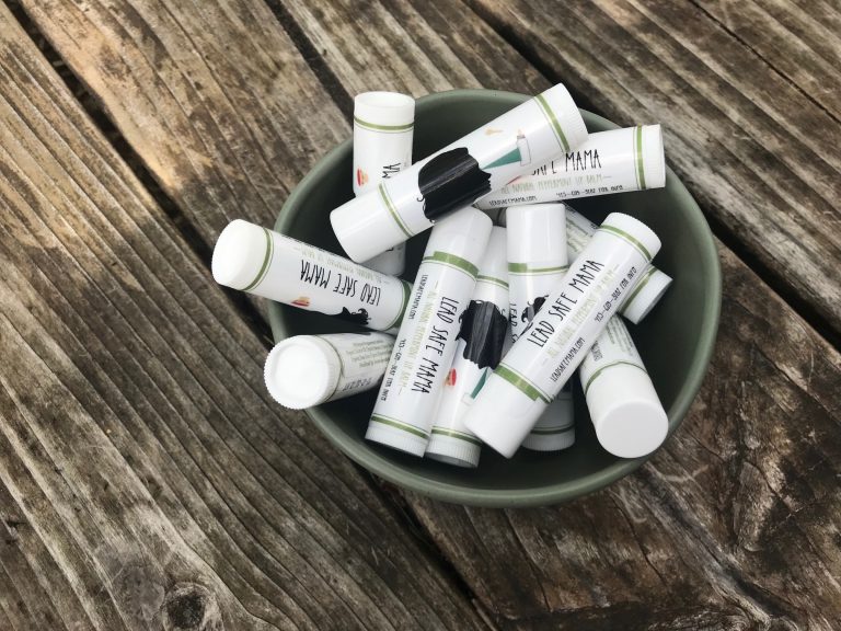 Check out the first ever #LeadSafeMama branded product: Organic Peppermint Lip Balm!